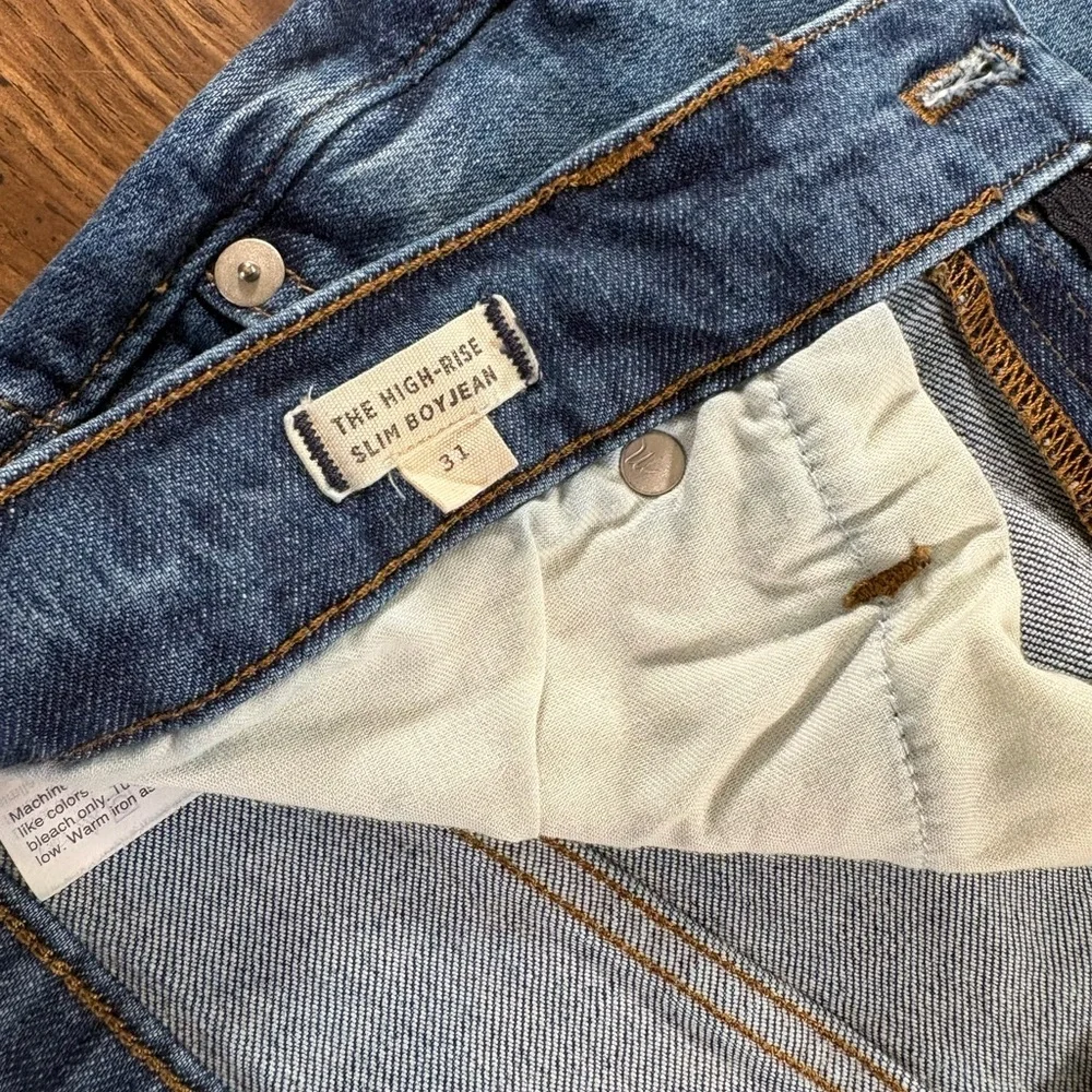 Madewell The High Rise Slim Boyjean Size 31 - Picture 9 of 10